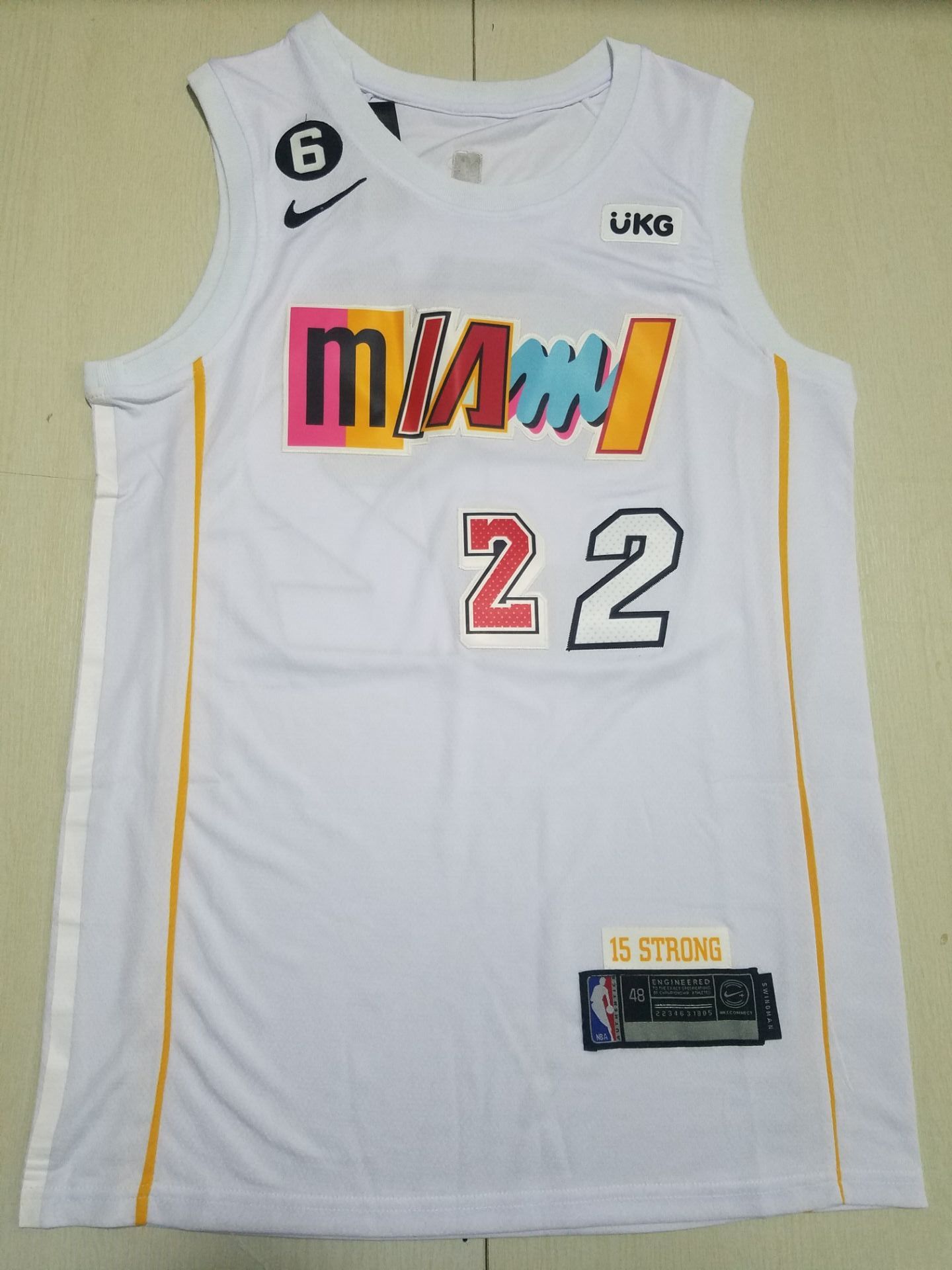 Men Miami Heat 22 Butler White City Edition 2022 Nike NBA Jersey